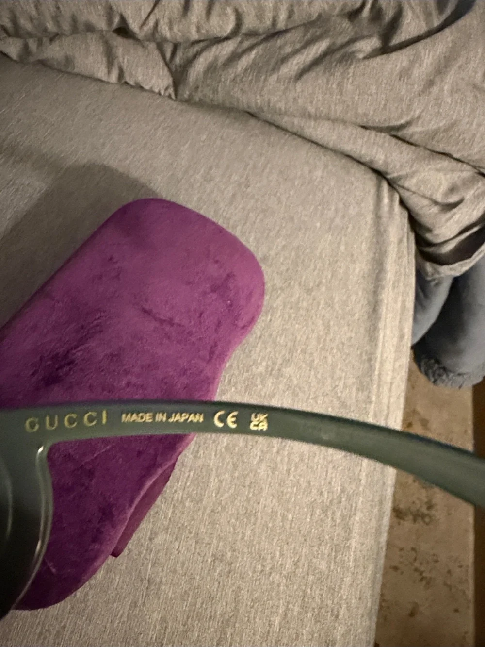 Gucci women’s Rectangular Sunglasses in Gray